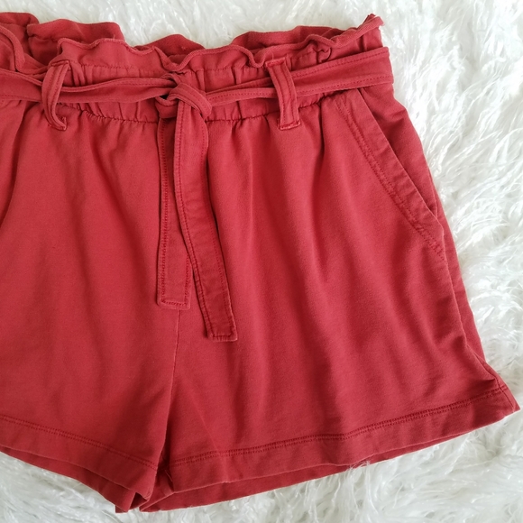 ✨Host Pick!✨ BP Paperbag High Waist Shorts in Rust - Picture 4 of 12